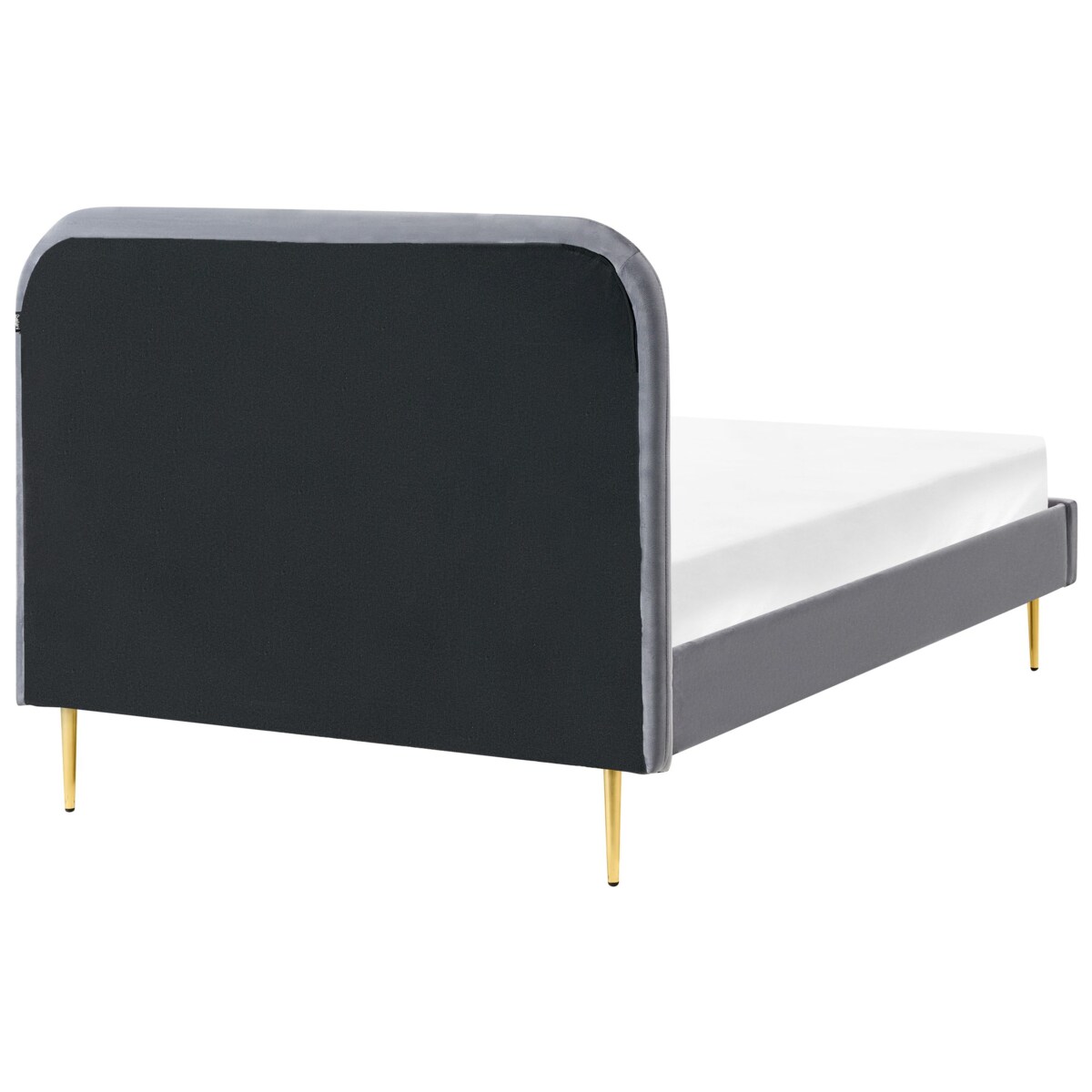 Łóżko Welur FLAYAT 120 x 200 cm Szary