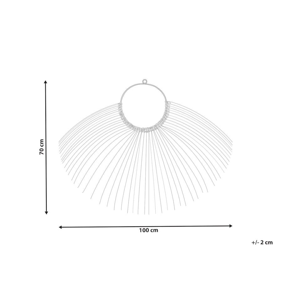 Dekoracja ścienna z hiacyntu wodnego jasna HATINH