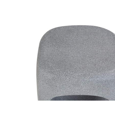 Stolik pomocniczy PELMO 33 cm 33 cm Efekt marmuru Szary