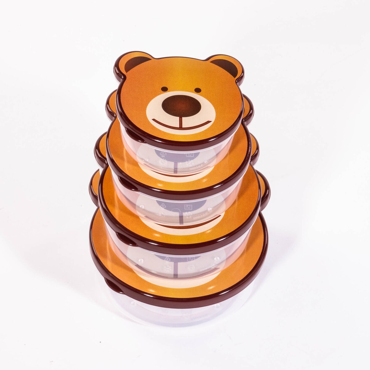 Zestaw pudełek z motywem zwierząt, 4 sztuki w różnych rozmiarach