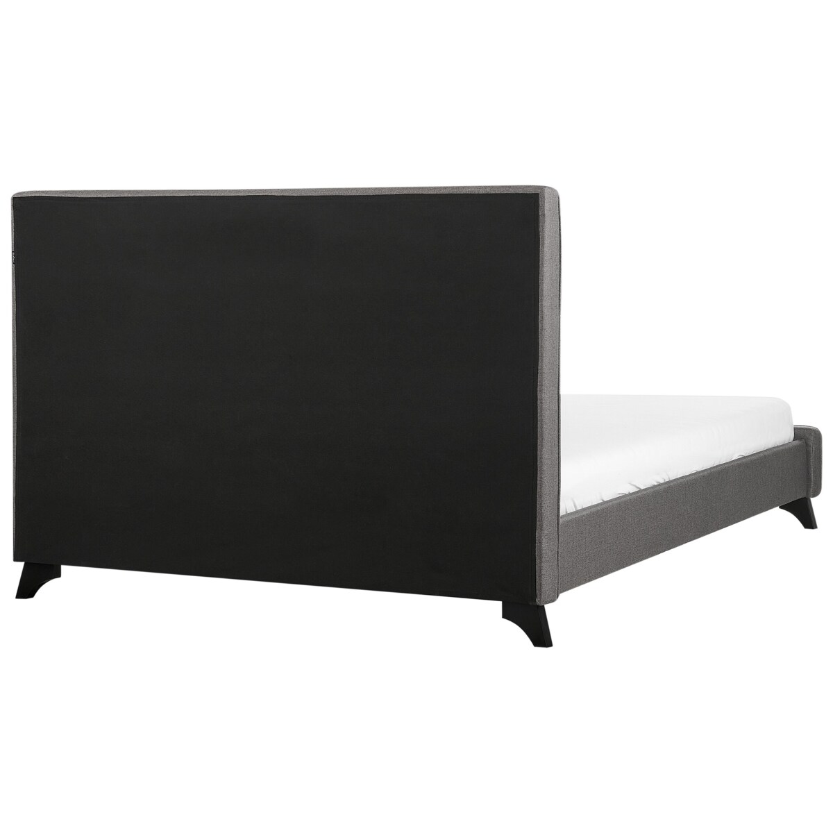 Łóżko tapicerowane 140 x 200 cm szare AMBASSADOR