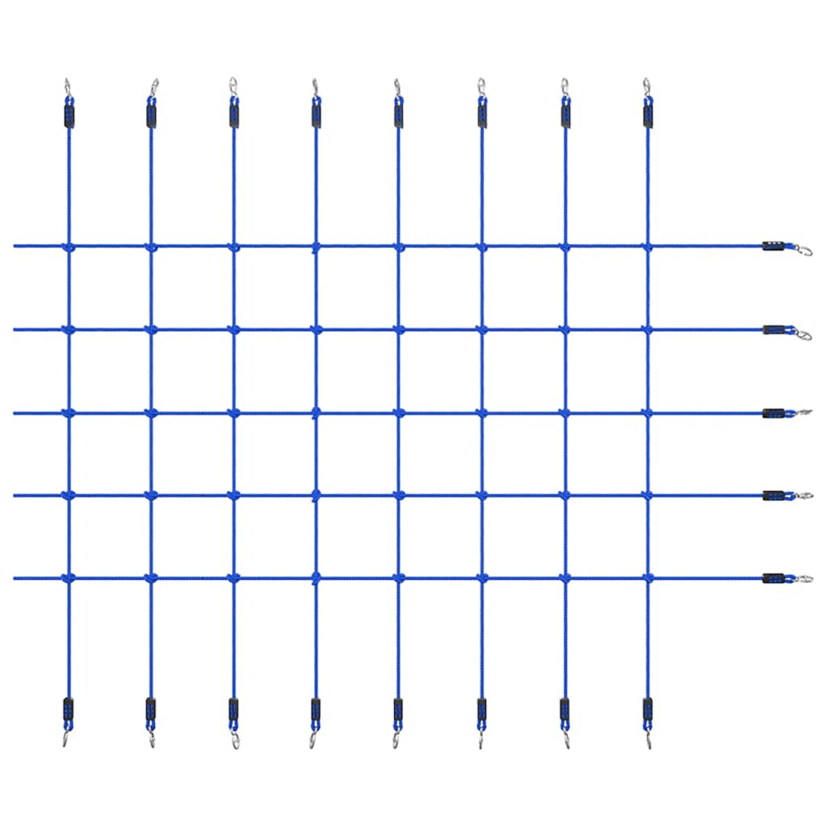 vidaXL Siatka do wspinania, 200x150 cm, niebieska