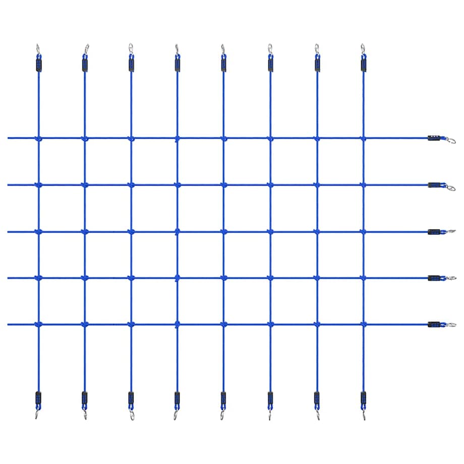 vidaXL Siatka do wspinania, 200x150 cm, niebieska