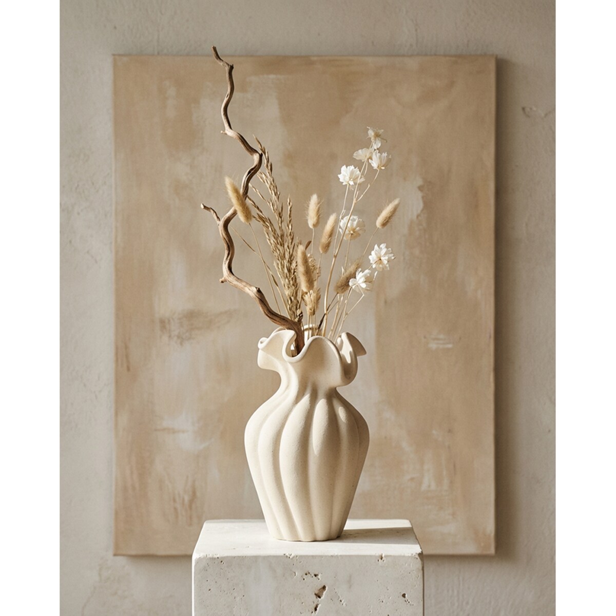 Wazon SHP PORTICO 21 cm beżowy