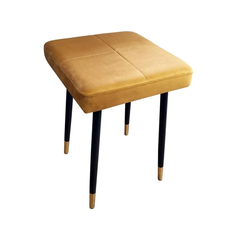 Taboret SQUARE 2 MG VELVET musztardowy/curry