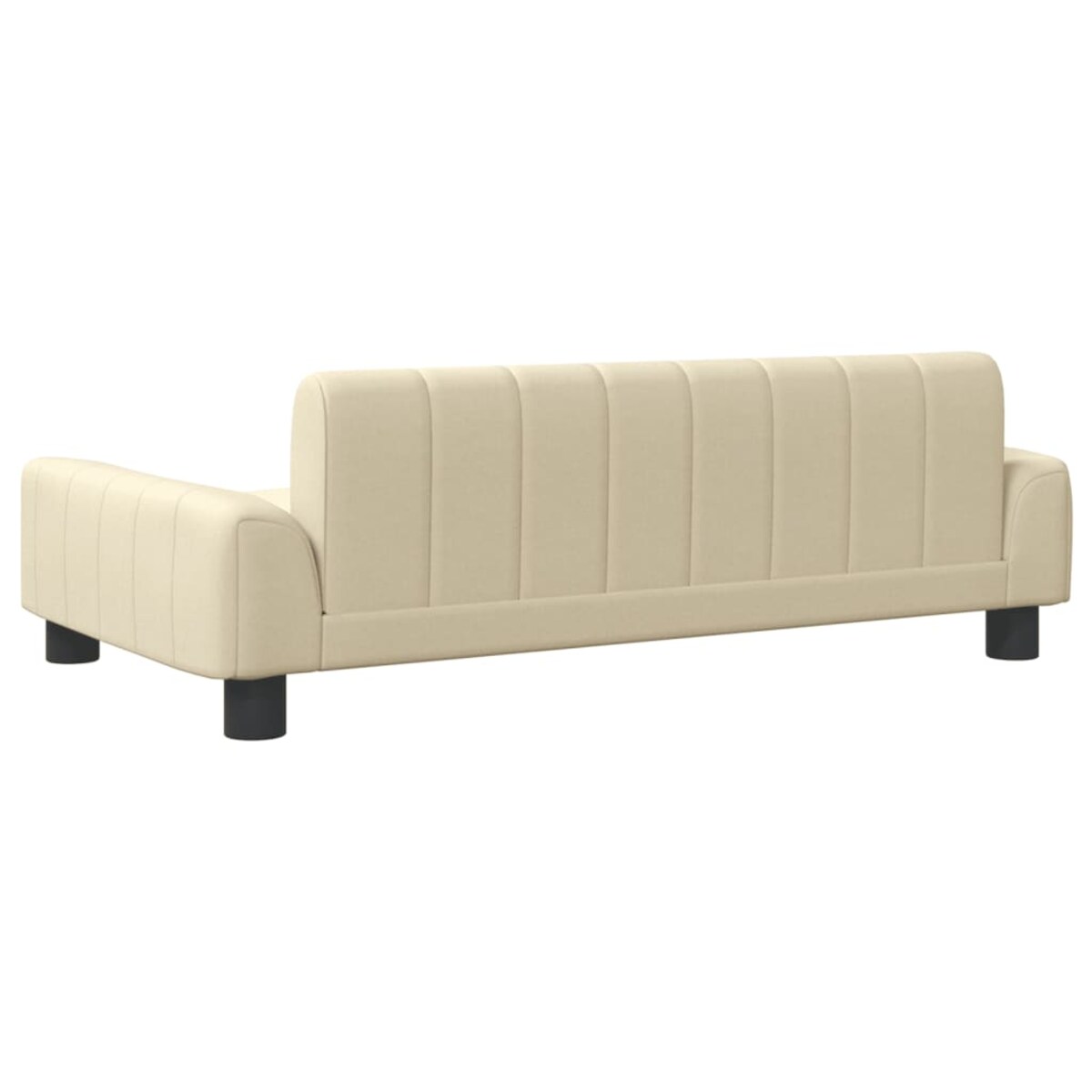 vidaXL Sofa dla dzieci, kremowa, 90x53x30 cm, obita tkaniną