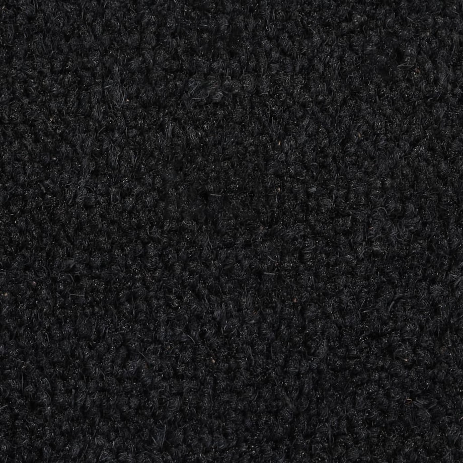 vidaXL Wycieraczka, czarna, 65x100 cm, włókno kokosowe, tuftowana