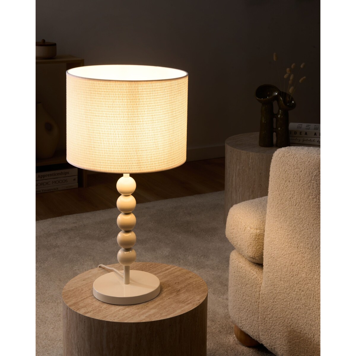 Lampa stołowa LOKY Metal Biały