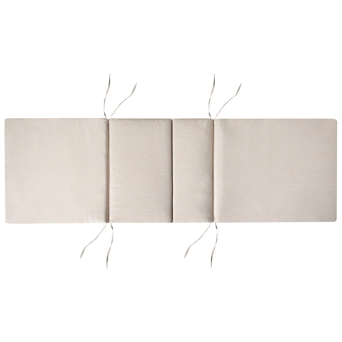 Leżak ogrodowy z poduszką AMANTEA PREMIUM Drewno akacjowe Jasnobeżowy