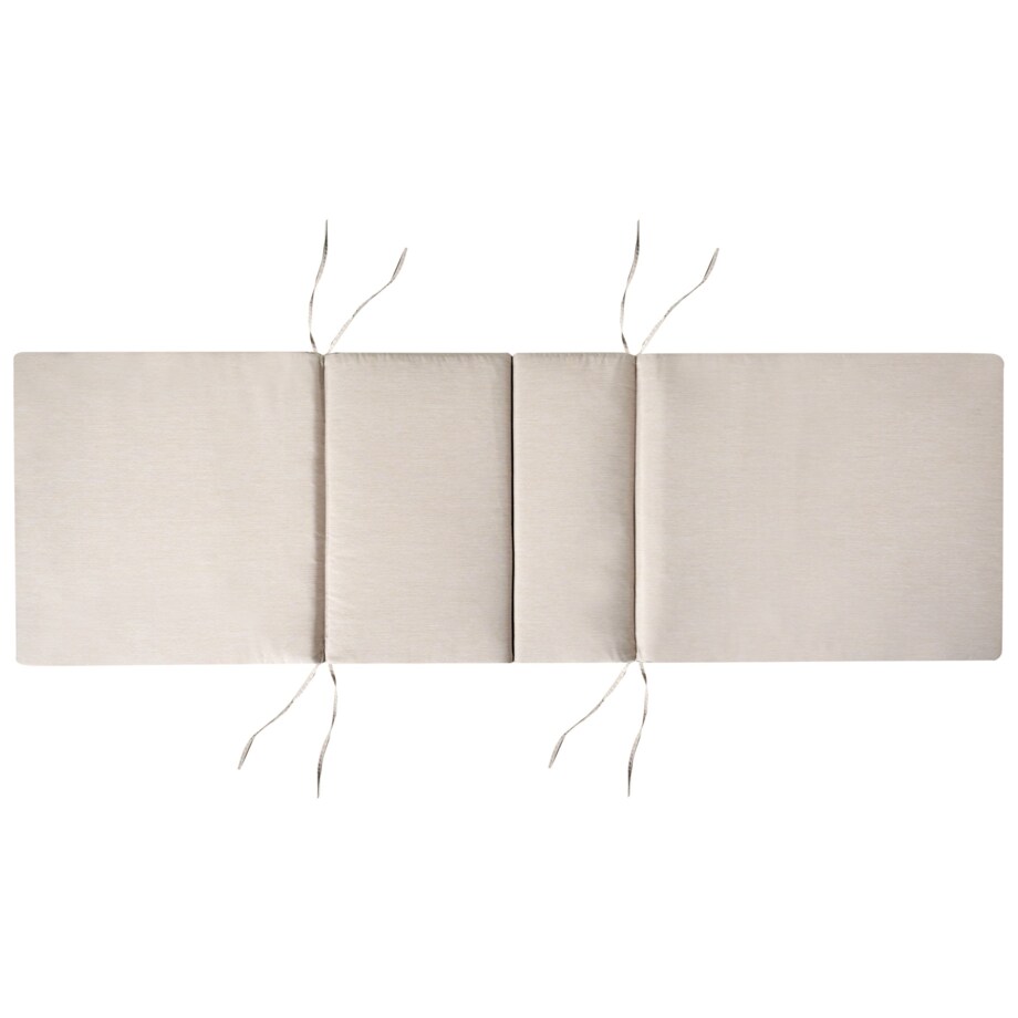 Leżak ogrodowy z poduszką AMANTEA PREMIUM Drewno akacjowe Jasnobeżowy