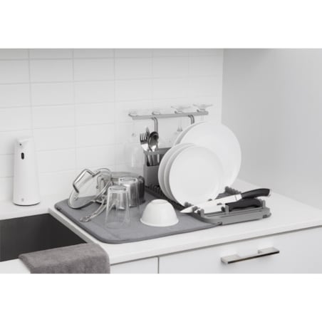 Mata do suszenia naczyń 4w1 szara Udry, 61 x 45.7 x 27.6 cm, Umbra