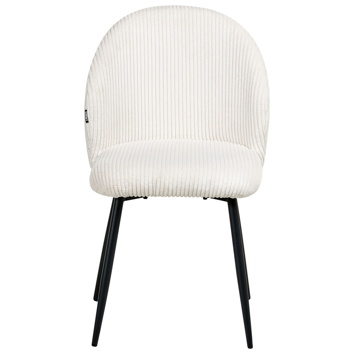 Zestaw 2 krzeseł do jadalni ELOY Sztruks Złamana biel