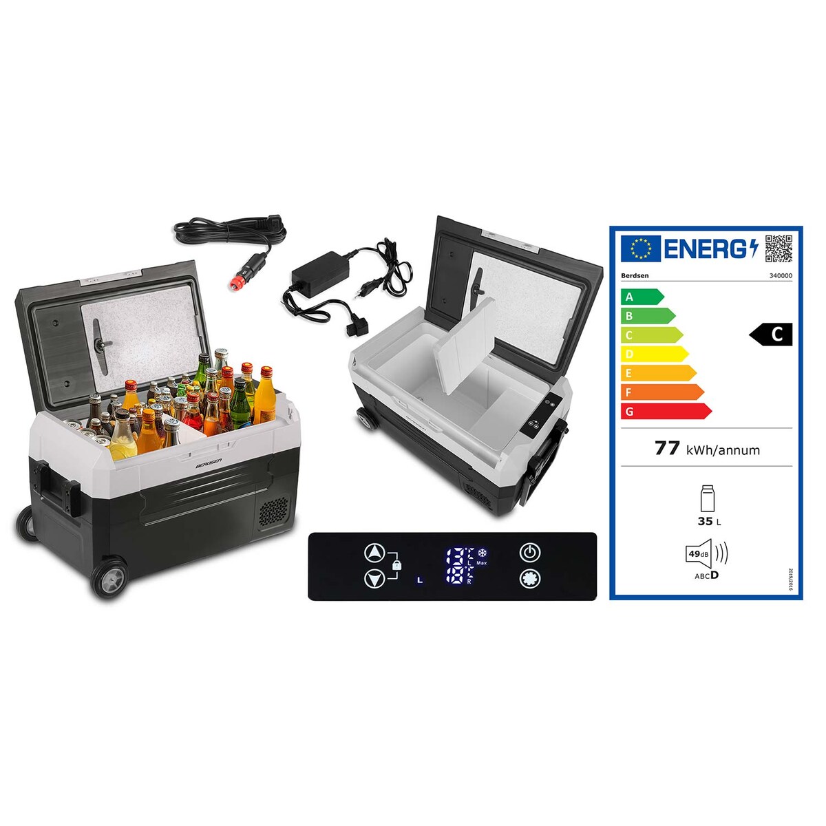 Lodówka kompresorowa turystyczna Berdsen Icemax 400 samochodowa zamrażarka 32L