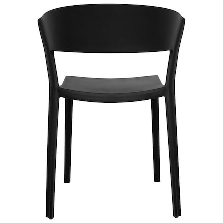 Minimalistyczne krzesło jadalniane Jasper czarne do kuchni, King Home