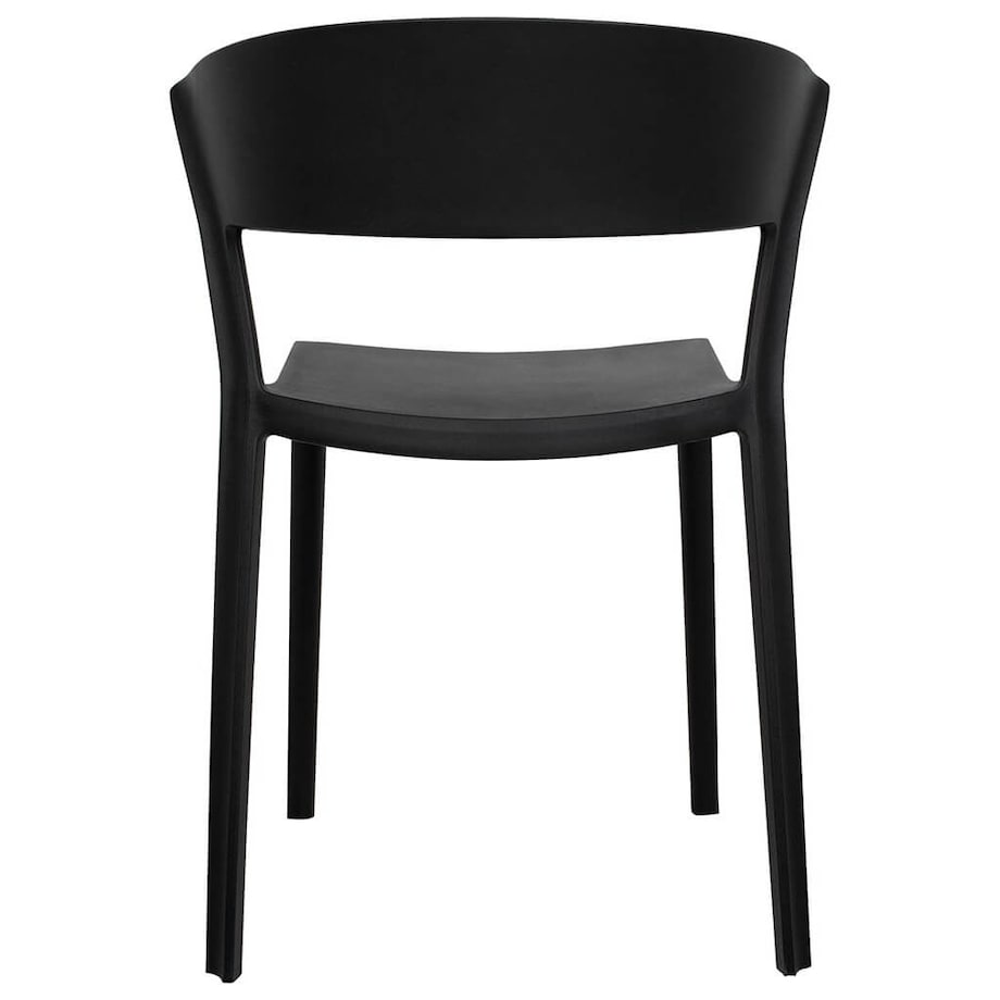 Minimalistyczne krzesło jadalniane Jasper czarne do kuchni, King Home