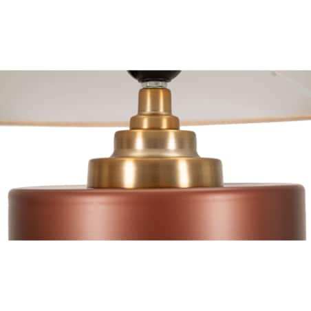 Lampa stołowa z abażurem, Ø 36,5x56 cm SKYGGE bordowy