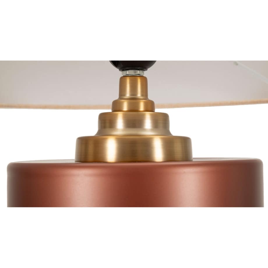 Lampa stołowa z abażurem, Ø 36,5x56 cm SKYGGE bordowy
