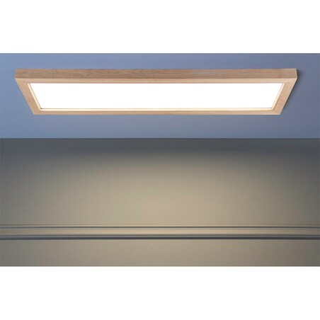 Drewniana Lampa Sufitowa BRITOP Lighting Square 1xLED 45W Dąb Olejowany FSC z Białym Szkłem, Polski Producent, 1 szt.