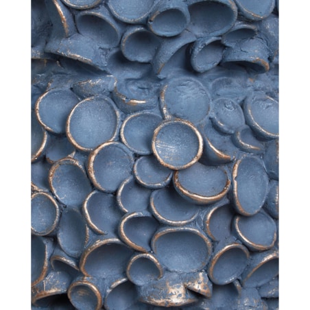 Wazon na kwiaty MUZAKI Tlenek magnezu 52 cm Niebieski