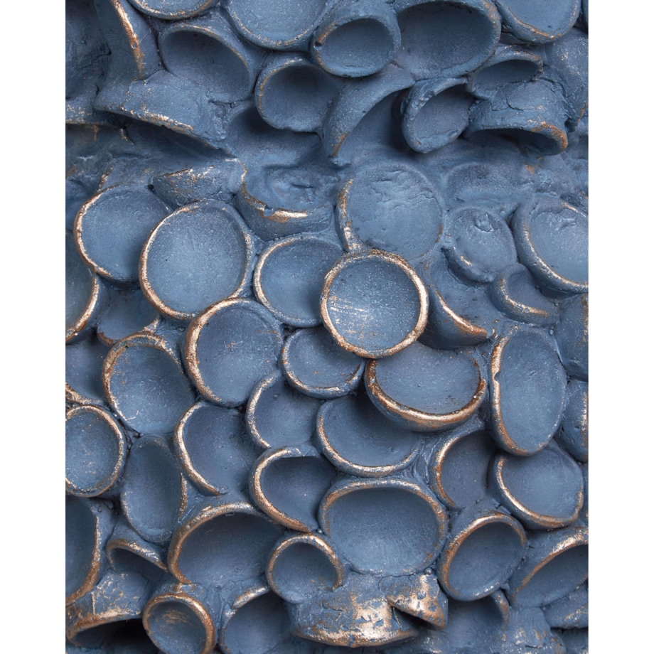 Wazon na kwiaty MUZAKI Tlenek magnezu 52 cm Niebieski