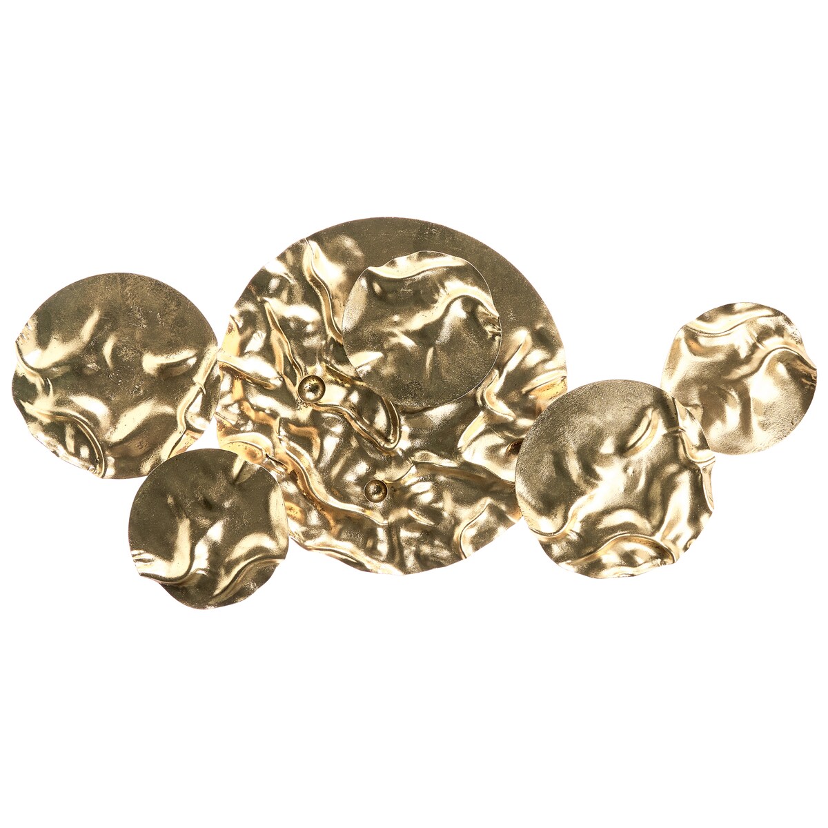 Dekoracja ścienna CALRY Metal 43 cm Złoty