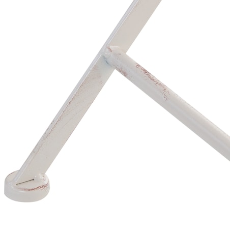 Stolik bistro PAVIA 71 cm 71 cm Metal Złamana biel