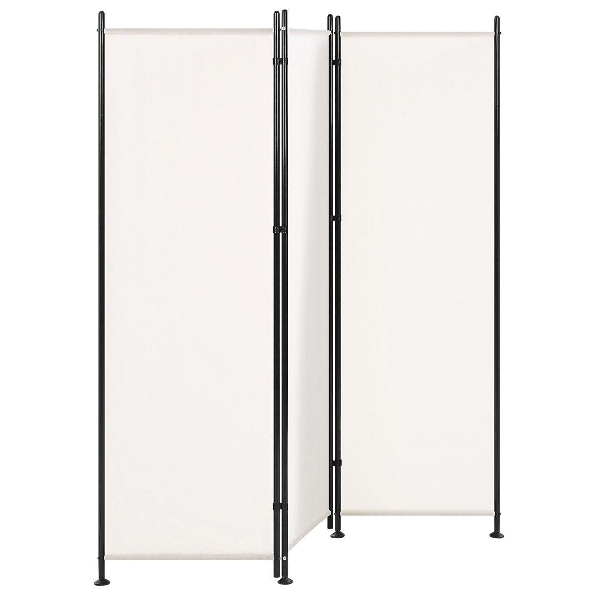 3-panelowy składany parawan pokojowy 160 x 170 cm biały NARNI