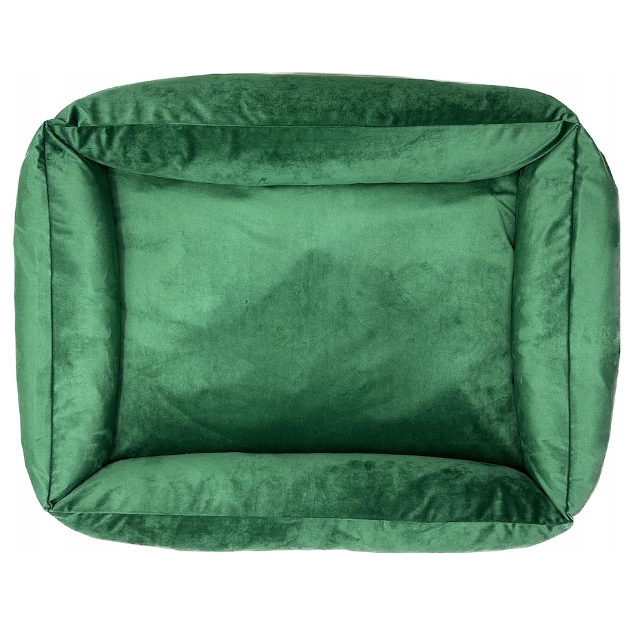 Legowisko Dla Psa Kanapa Posłanie Welurowe 90X75 Cm Prestiżowe Zielone