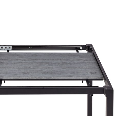 Stół ogrodowy rozkładany TOFANE 198/248 cm 90 cm Szary