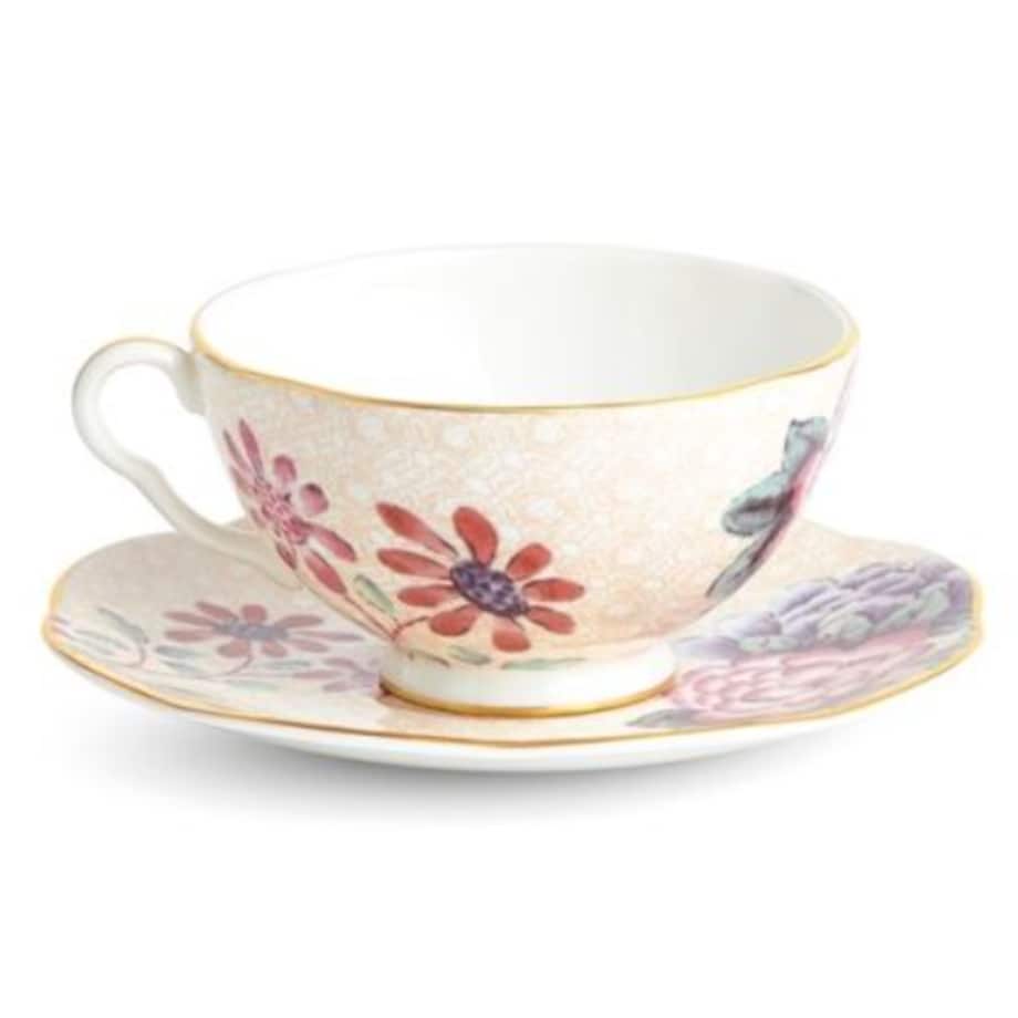 Filiżanka do herbaty ze spodkiem Cuckoo Peach Wedgwood