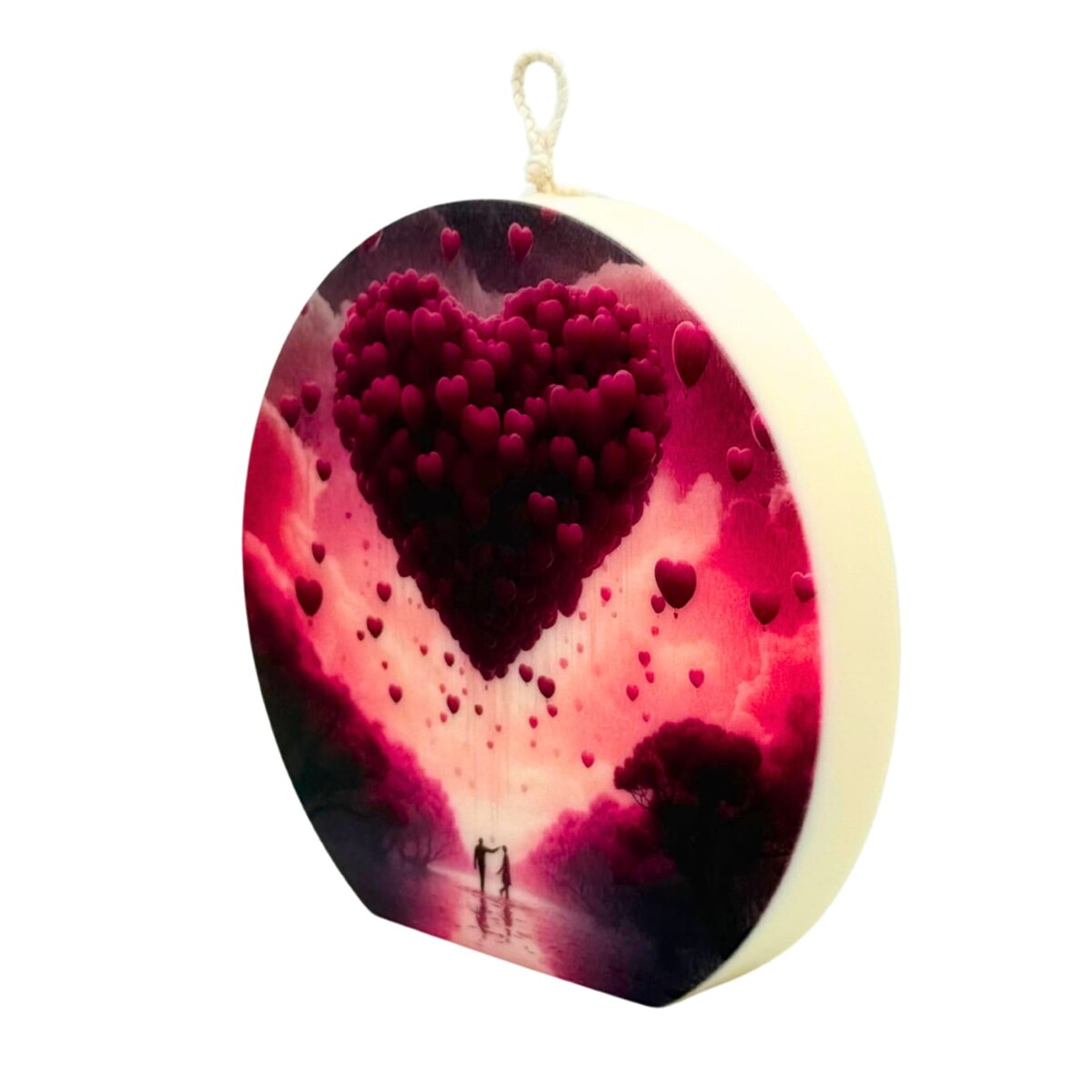 Świeca dekoracyjna na Walentynki – elegancki prezent do wnętrz