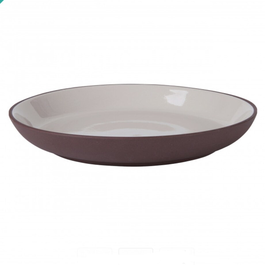 Talerz śniadaniowo - deserowy Sienna, taupe, 19 cm