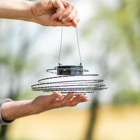 Lampki Solarne Ogrodowe Do Ogrodu Lampion Girlanda Spirala Wiszące 40 Led