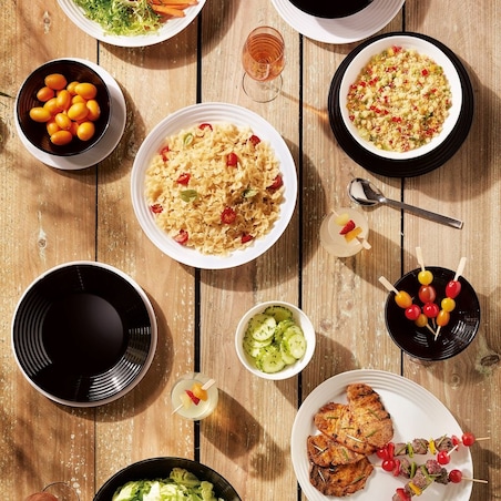 KOMPLET OBIADOWY + MISKA 19 ele HARENA LUMINARC