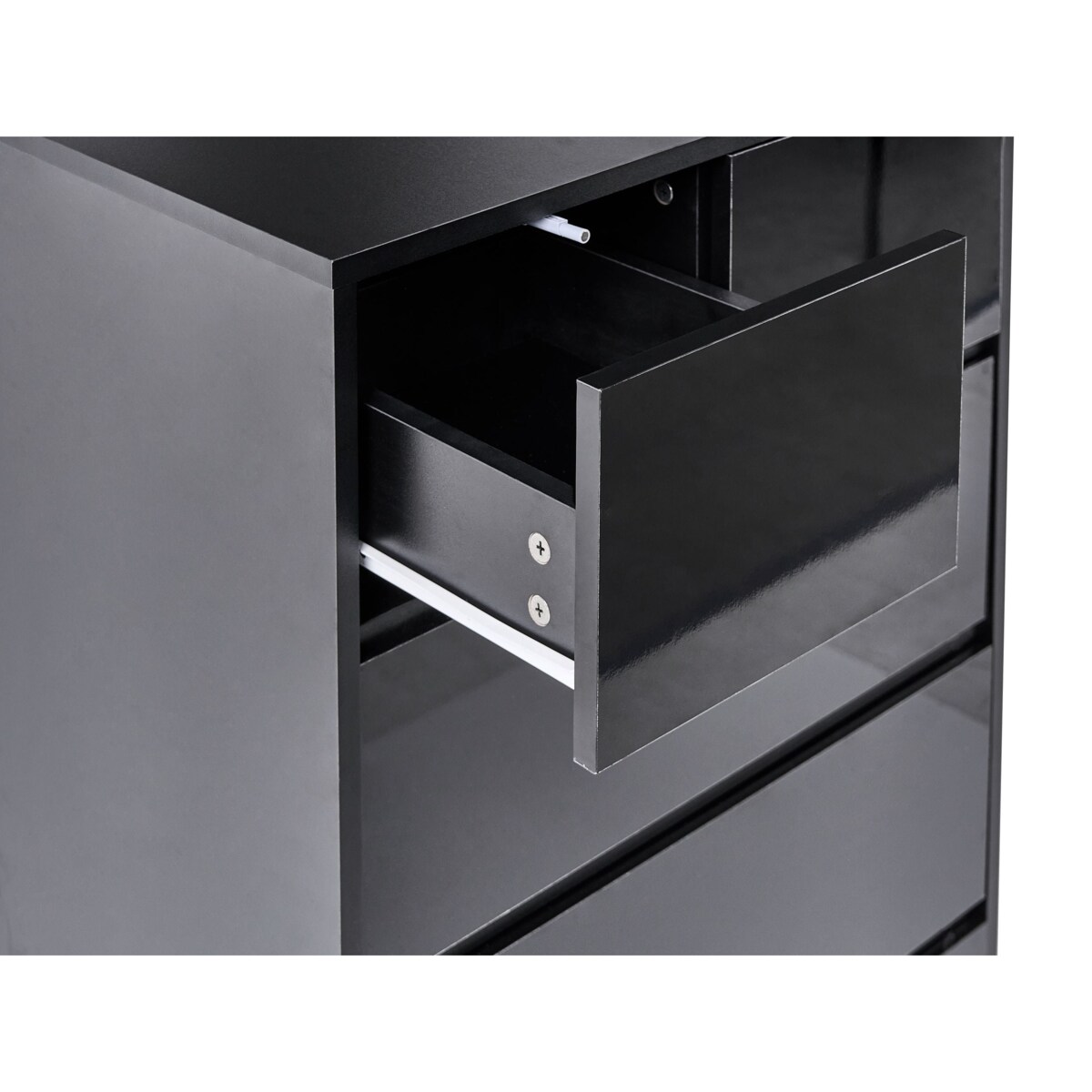 Komoda 5 szuflad ALBERTA Czarny