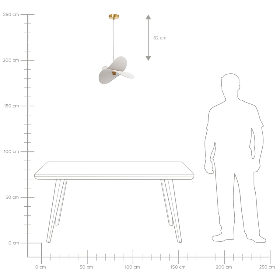 Lampa wisząca MASCOTA Len Jasnoszary