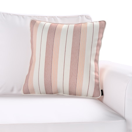 Poszewka Gabi na poduszkę 60x60 czerwone pasy