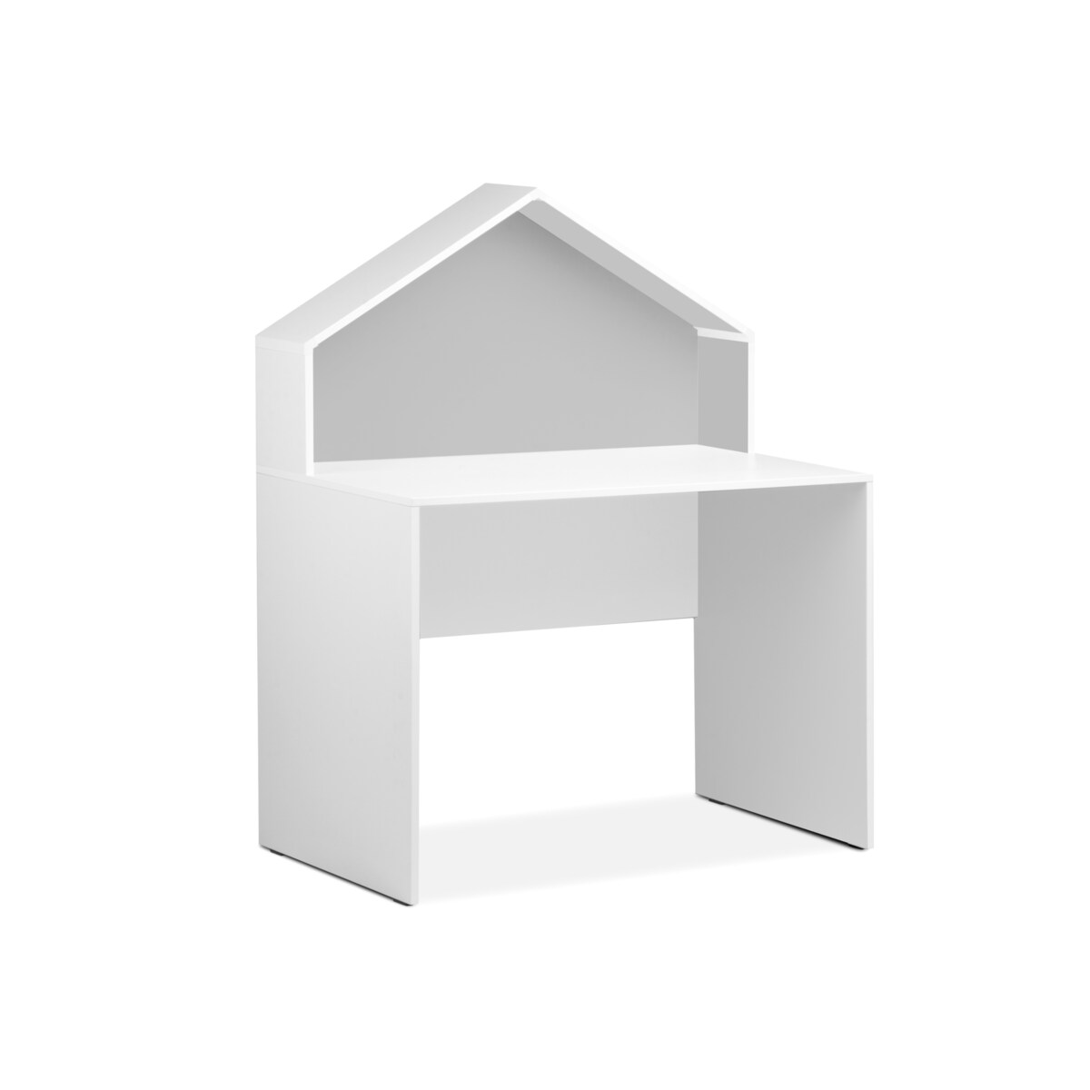 KONSIMO MIRUM Szare biurko w kształcie domku dla chłopca