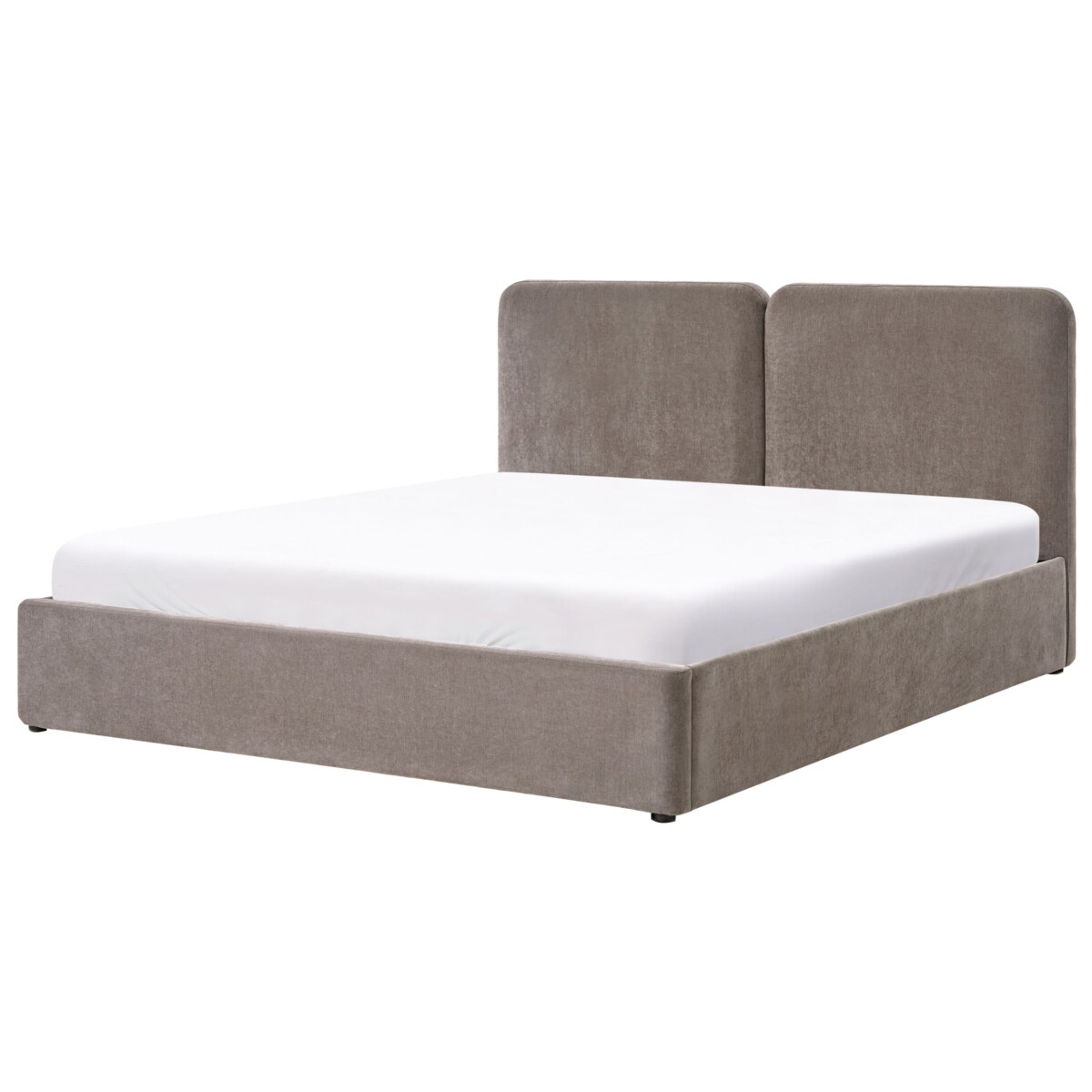 Łóżko z pojemnikiem ARBOIS 180 x 200 cm Beżowoszary