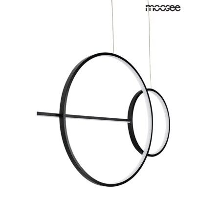Wisząca lampa Rage MSE010100274 pierścienie LED 28W czarne