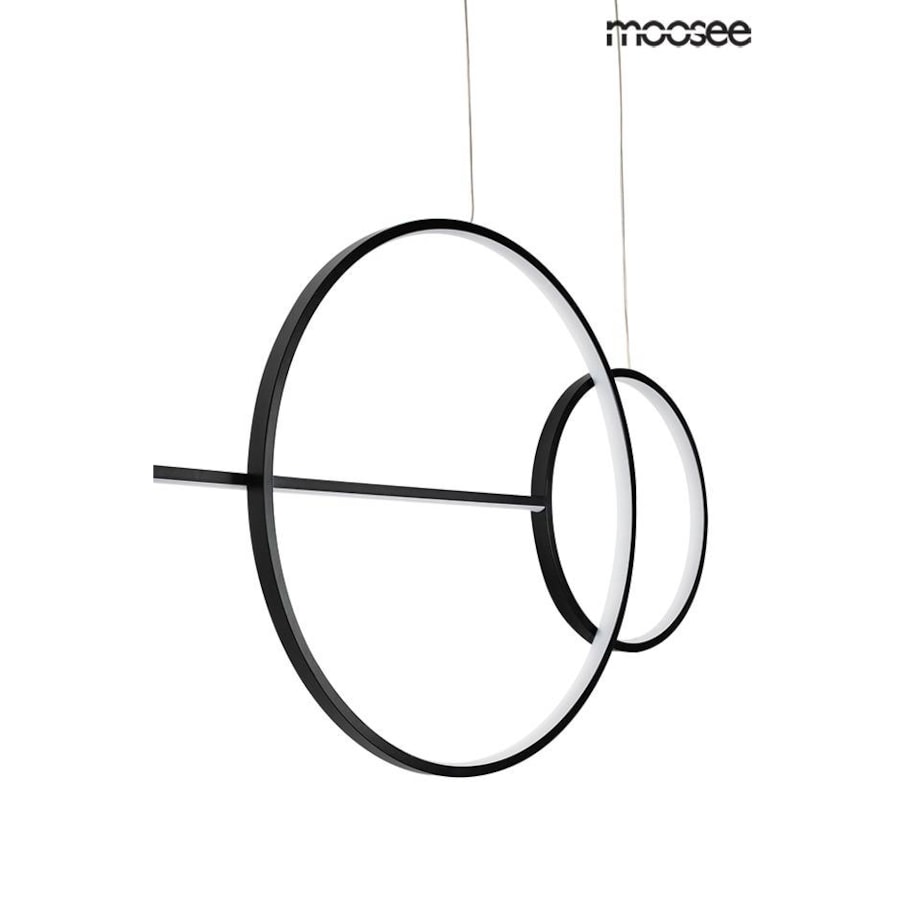 Wisząca lampa Rage MSE010100274 pierścienie LED 28W czarne