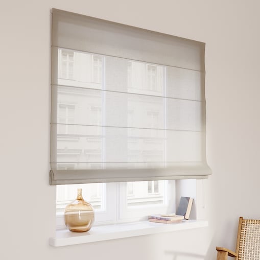 Roleta rzymska Capri 120x170 prześwitujący beżowy