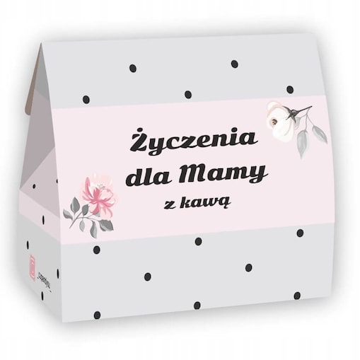 DROBNY ZESTAW PREZENTOWY UPOMINKOWY NA DZIEŃ MATKI URODZINY DLA MAMY TEŚCIOWEJ - MIX 5 RÓŻNYCH KAW SMAKOWYCH DESEROWYCH MIELONYCH ARABICA