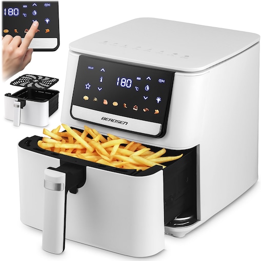 Frytkownica beztłuszczowa Berdsen BD-662 Air Fryer 6,5l 1700W biały 366201
