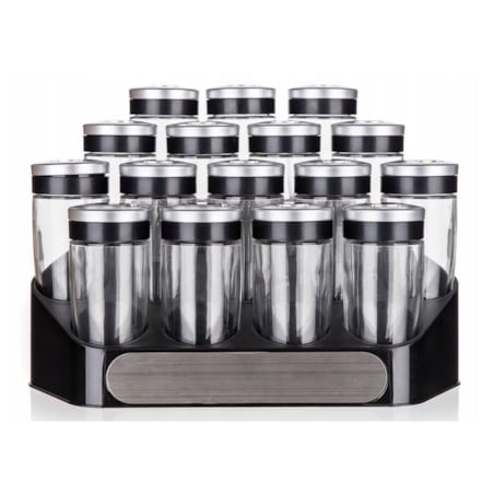 PRZYPRAWNIKI słoiczki na przyprawy zioła kuchenne w półce na prezent box