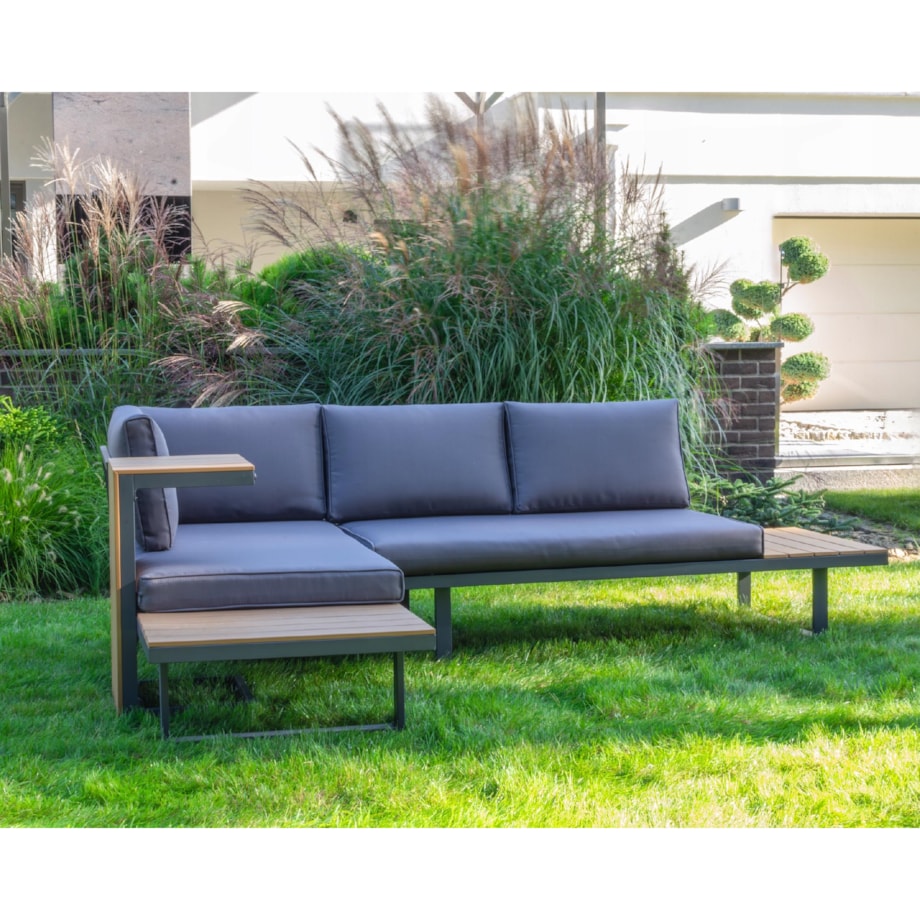 Modułowy zestaw mebli ogrodowych z aluminium