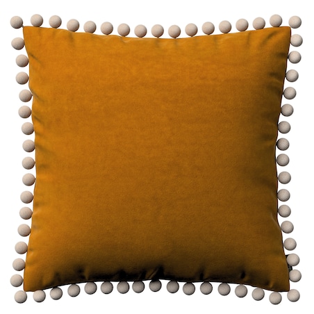 Poszewka Wera na poduszkę 45x45 miodowy