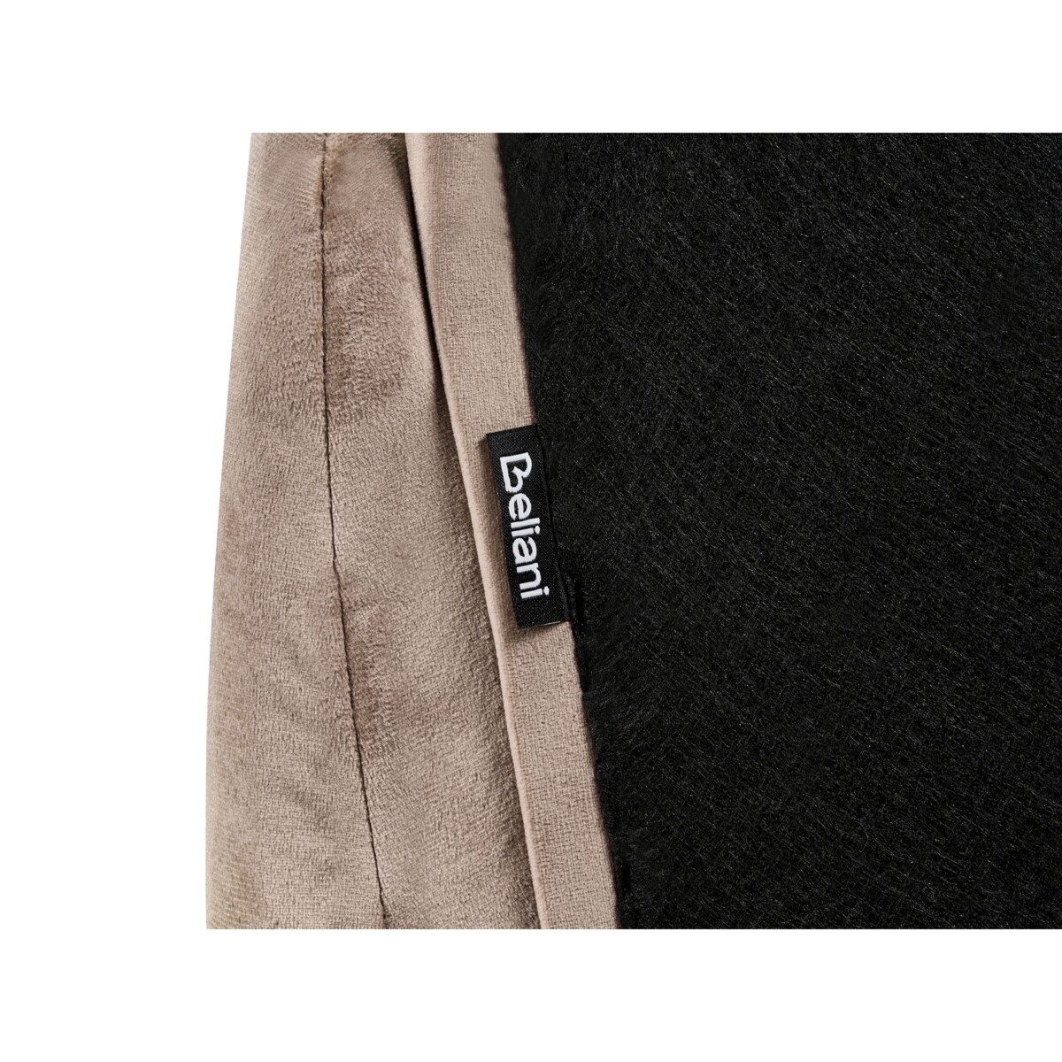 Łóżko Welur AMBILLOU 120 x 200 cm Beżowoszary