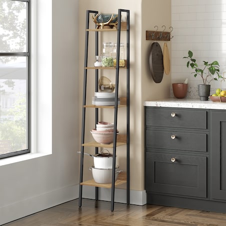 Regał drabinkowy Artisan, organizacyjny na książki, nowoczesny design