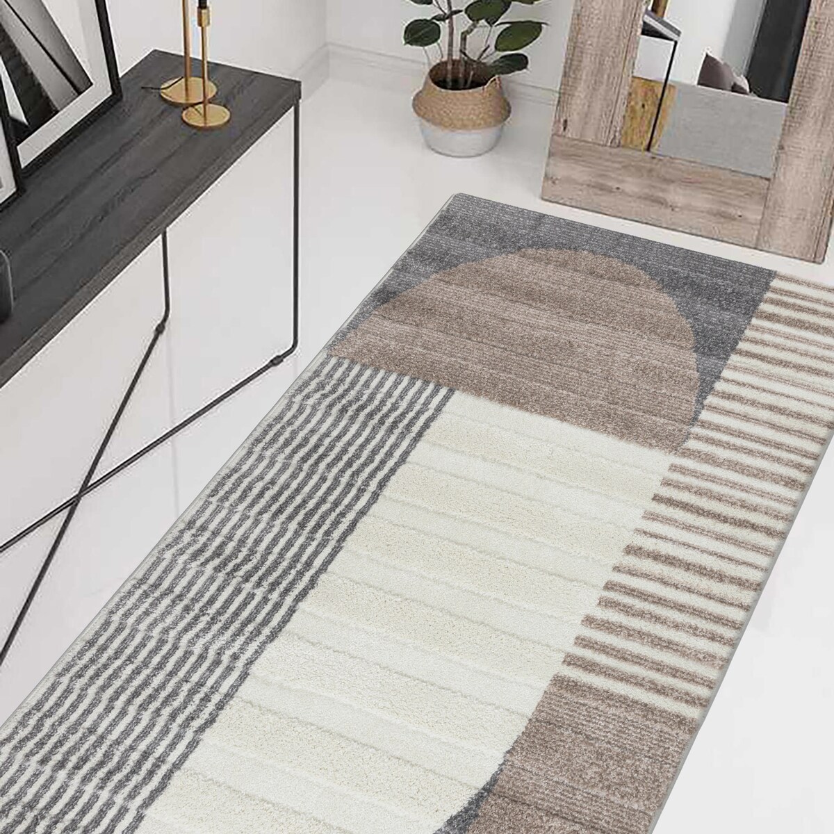 Dywan Mono 80x150 cm Geometryczny Wielokolorowy